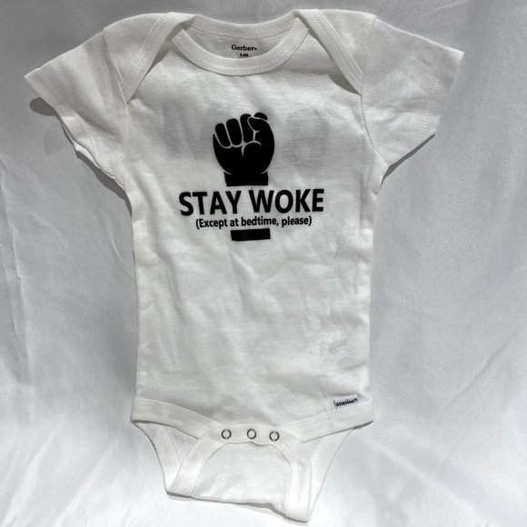 Gerber Other - Stay Woke BLM onesie